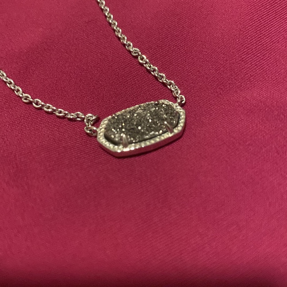 Kendra Scott Black and Silver Necklace - Picture 4 of 4